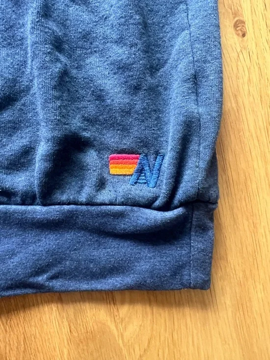 Aviator Nation Smiley Patch Navy Crewneck Sweatshirt - Picture 4 of 4